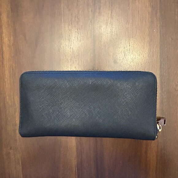 Tory Burch Women's Robinson Saffiano Continental Wallet Black - Picture 2 of 16